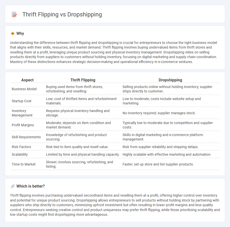 Thrift Flipping vs Dropshipping in Entrepreneurship