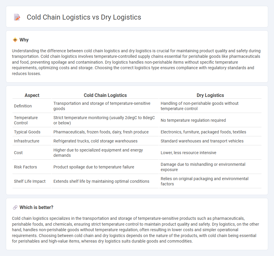 Cold Chain Logistics vs Dry Logistics in Logistics