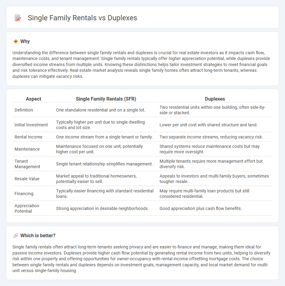 Single Family Rentals vs Duplexes in Real Estate
