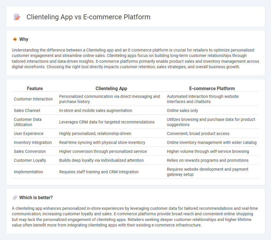 Clienteling App vs E-Commerce Platform in Retail