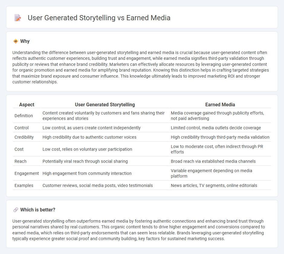 User Generated Storytelling vs Earned Media in Marketing