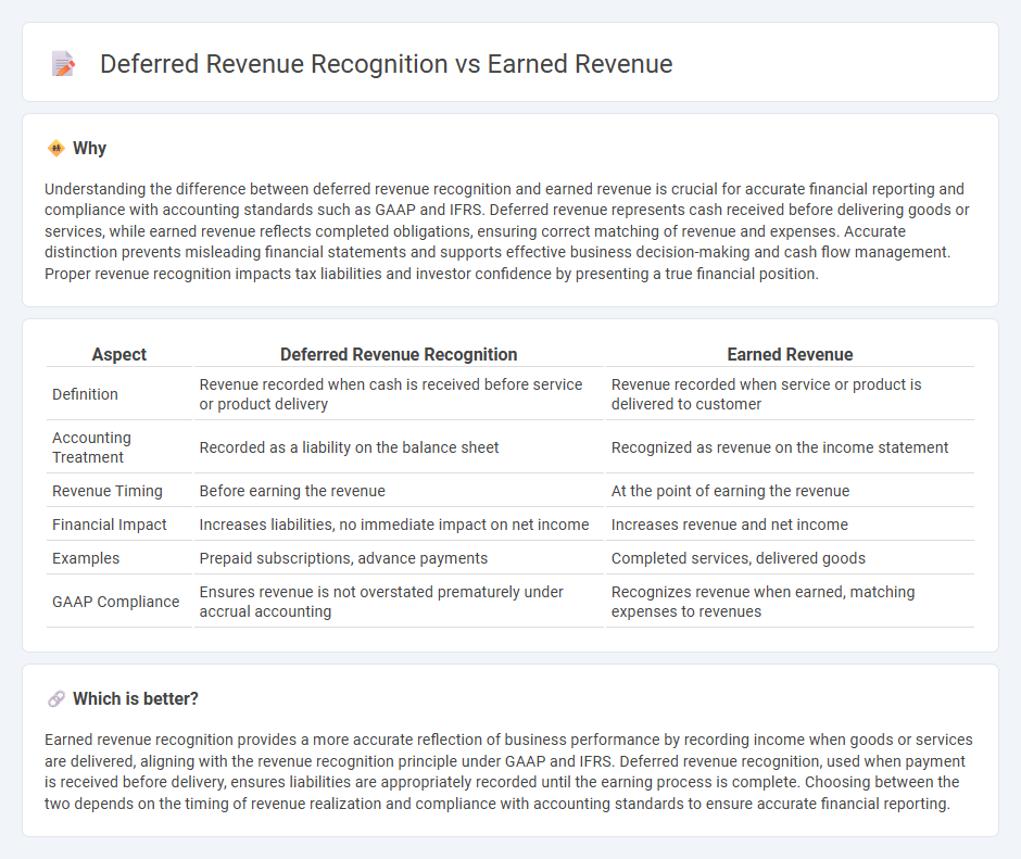 Deferred Revenue Recognition vs Earned Revenue in Accounting
