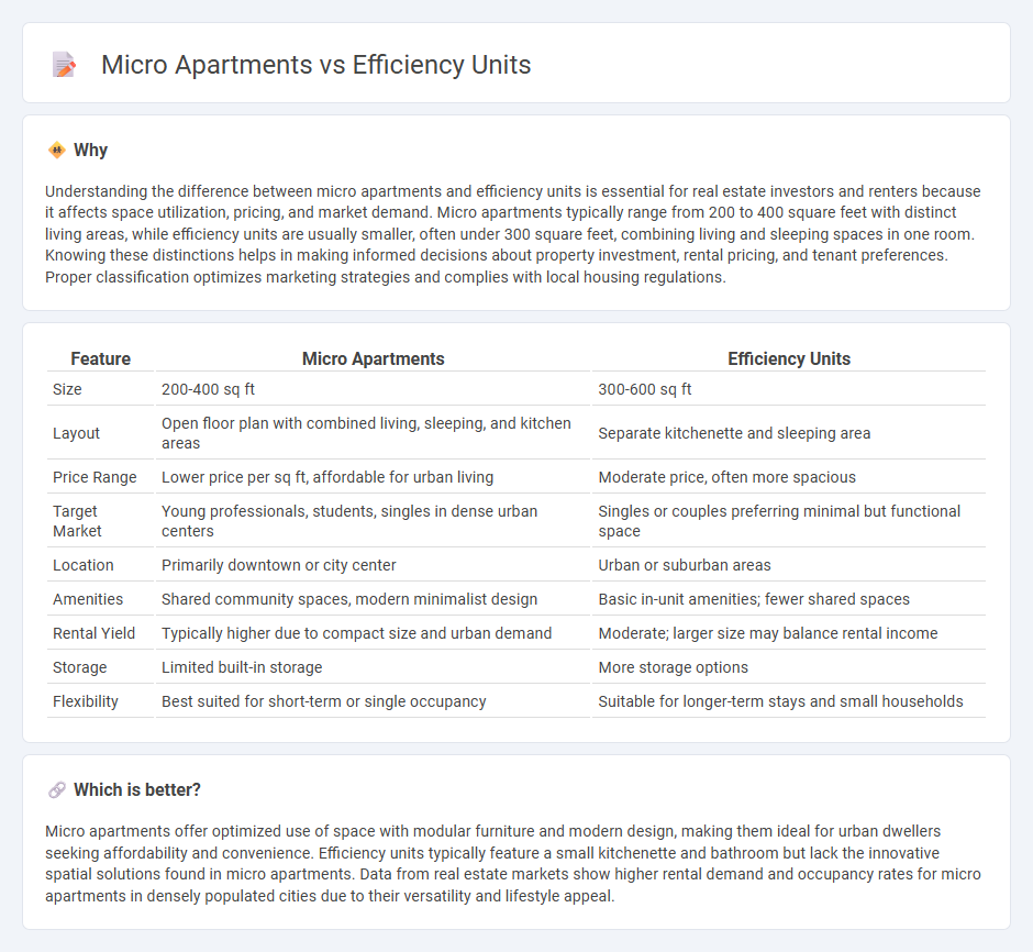 Micro Apartments vs Efficiency Units in Real Estate