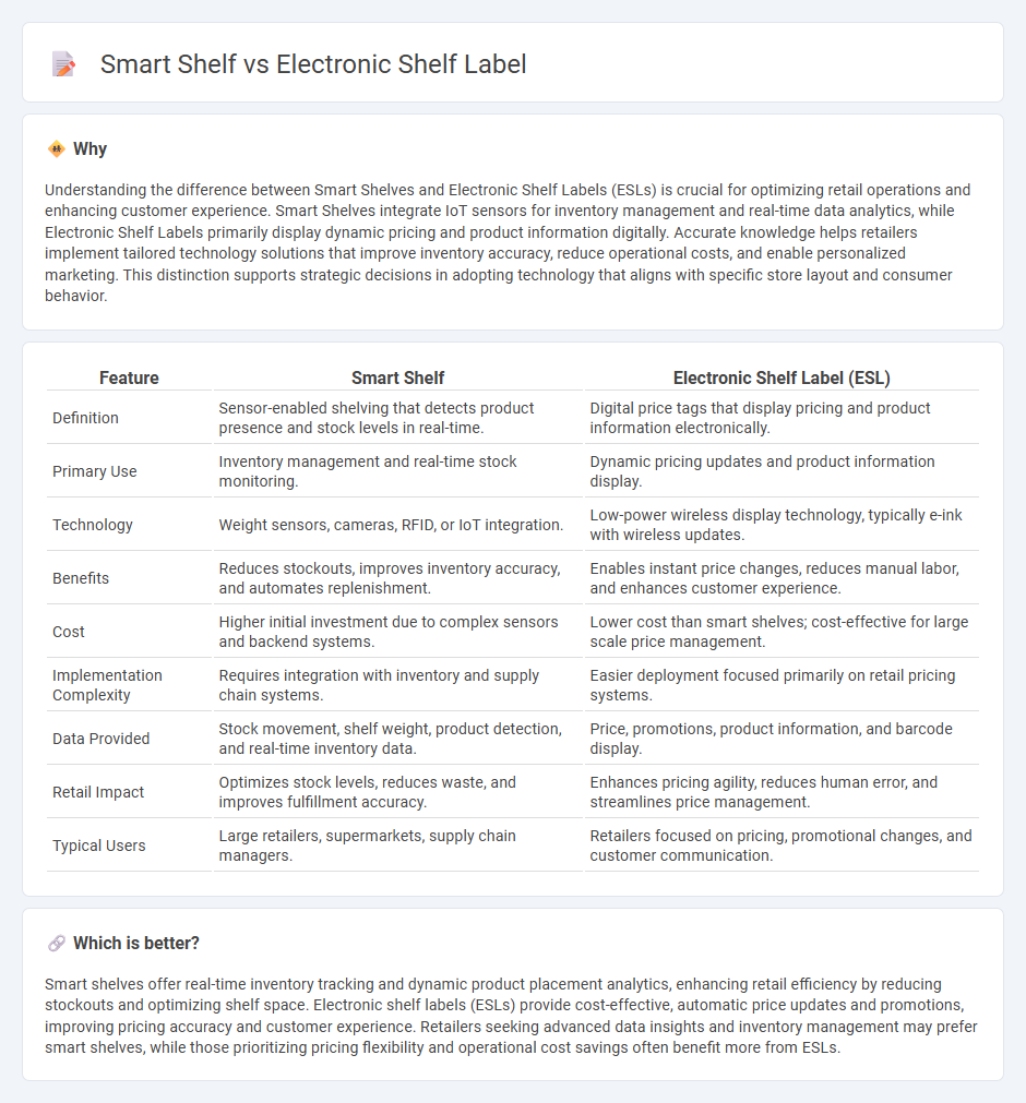 Smart Shelf vs Electronic Shelf Label in Retail