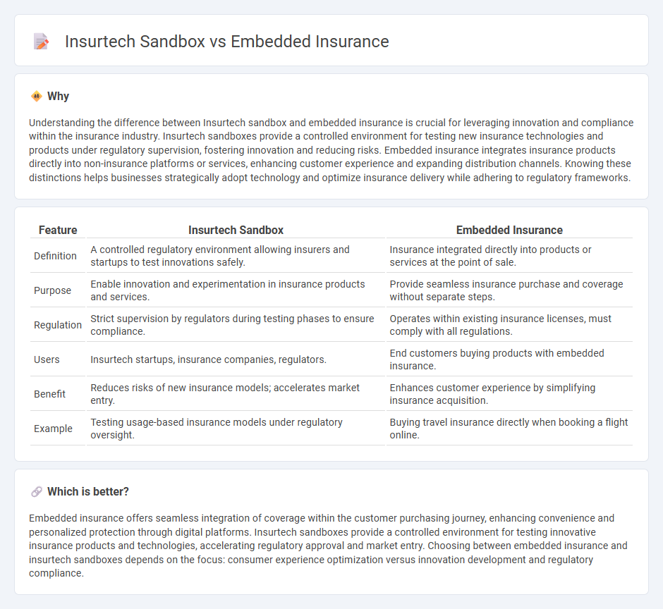 Insurtech Sandbox vs Embedded Insurance in Insurance