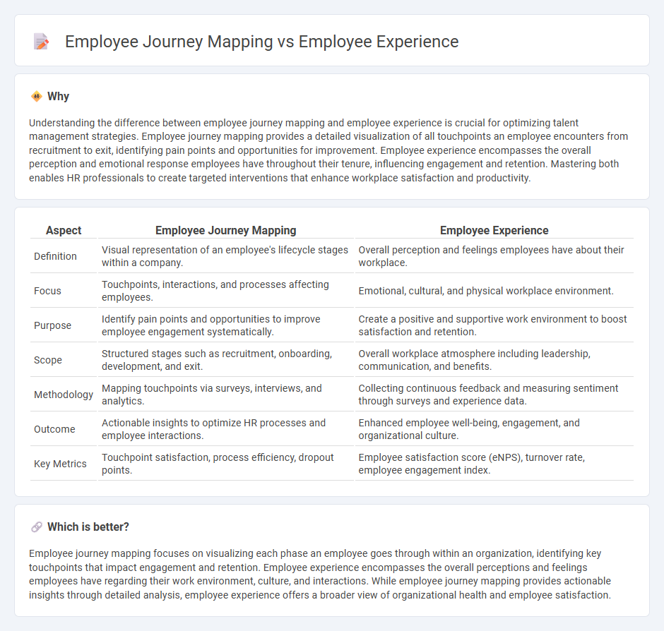 Employee Journey Mapping vs Employee Experience in Human Resources