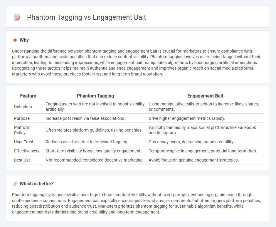Phantom Tagging vs Engagement Bait in Marketing