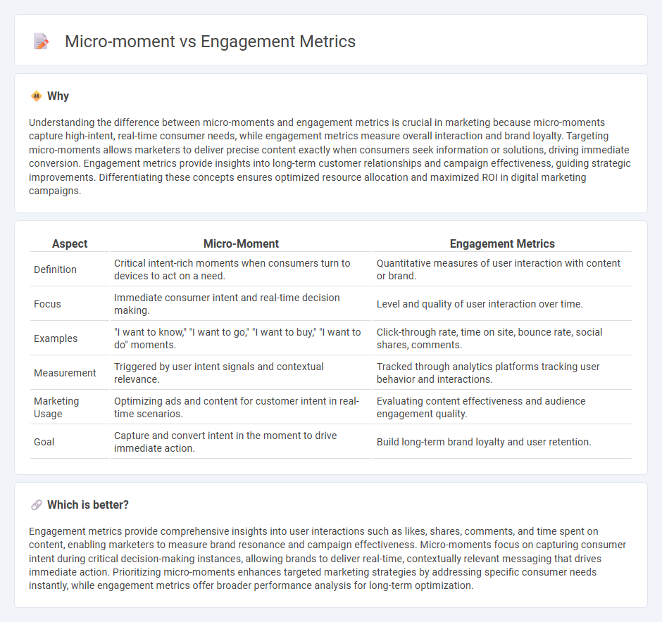 Micro-Moment vs Engagement Metrics in Marketing