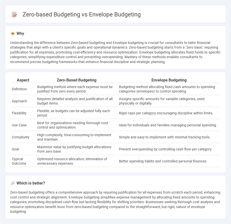 Zero-Based Budgeting vs Envelope Budgeting in Consulting