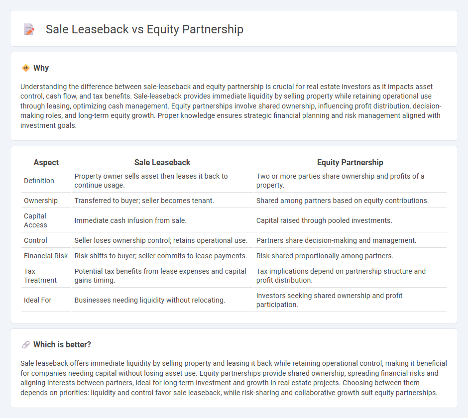 Sale Leaseback vs Equity Partnership in Real Estate