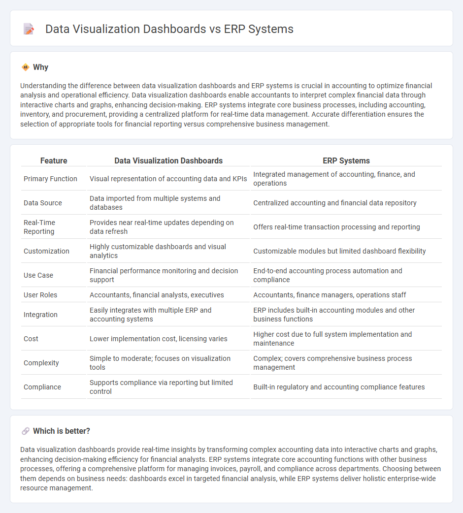 Data Visualization Dashboards vs Erp Systems in Accounting