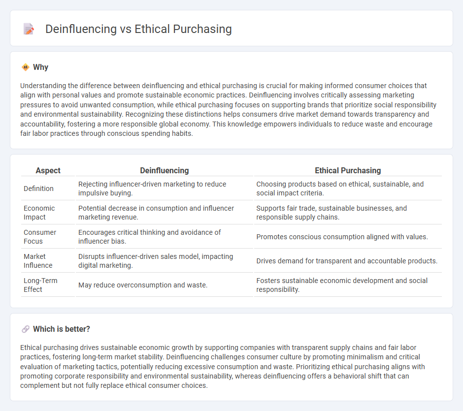 Deinfluencing vs Ethical Purchasing in Economy