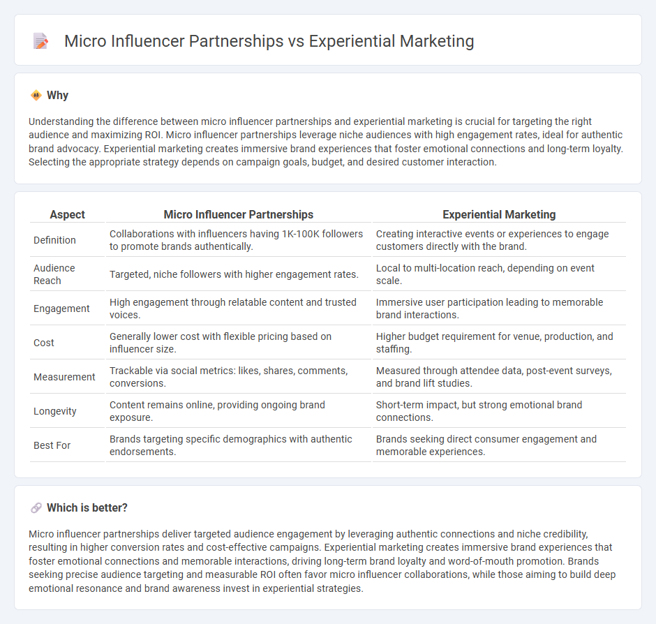 Micro Influencer Partnerships vs Experiential Marketing in Marketing