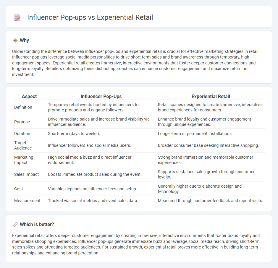 Influencer Pop-Ups vs Experiential Retail in Retail