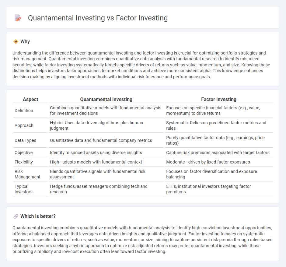 Quantamental Investing vs Factor Investing in Finance