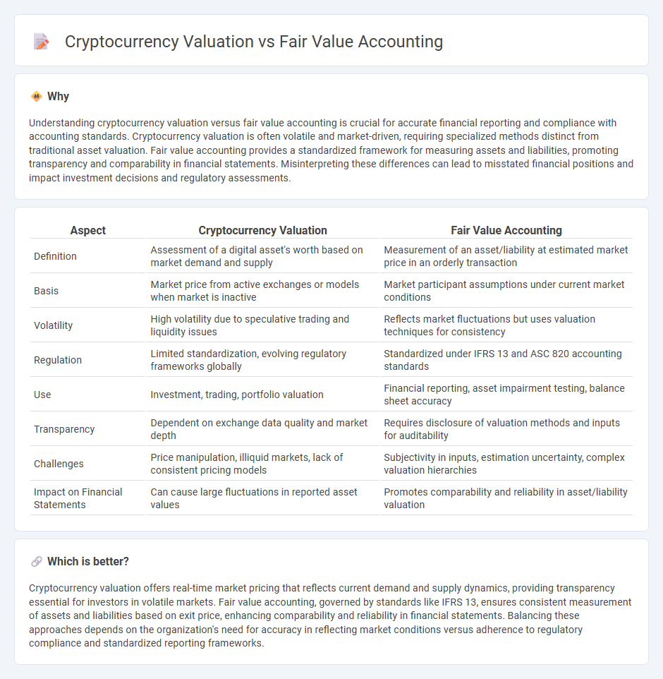 Cryptocurrency Valuation vs Fair Value Accounting in Accounting