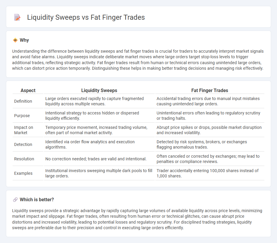 Liquidity Sweeps vs Fat Finger Trades in Trading