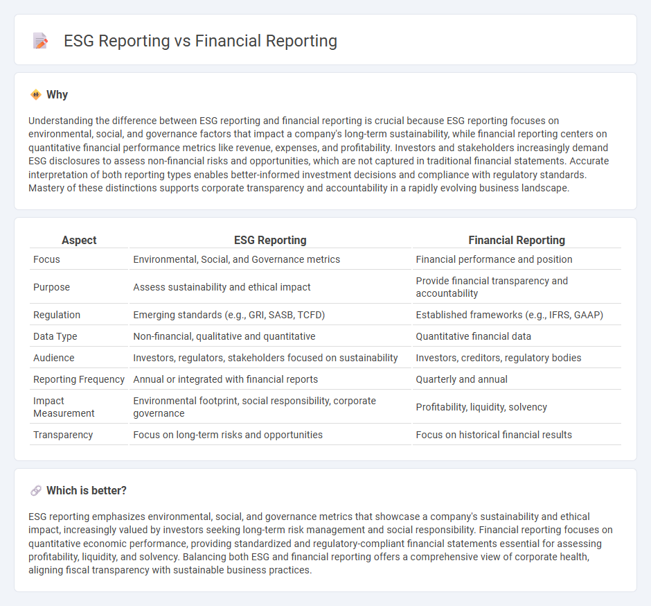 Esg Reporting vs Financial Reporting in Accounting