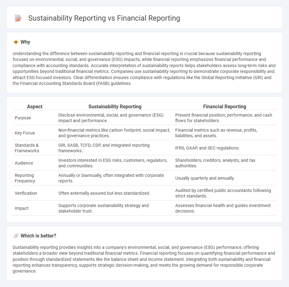 Sustainability Reporting vs Financial Reporting in Accounting