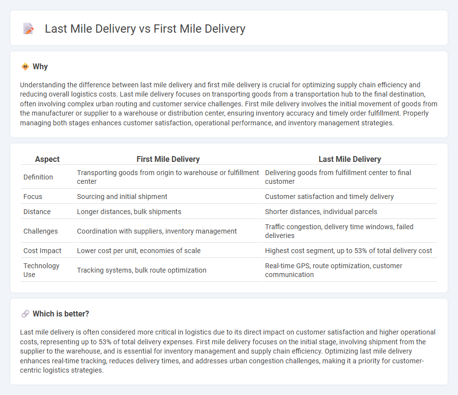 Last Mile Delivery vs First Mile Delivery in Logistics