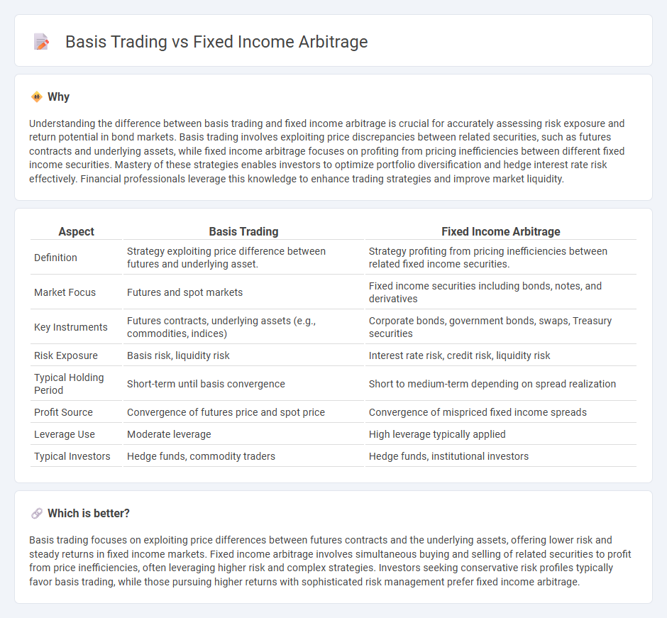 Basis Trading vs Fixed Income Arbitrage in Finance