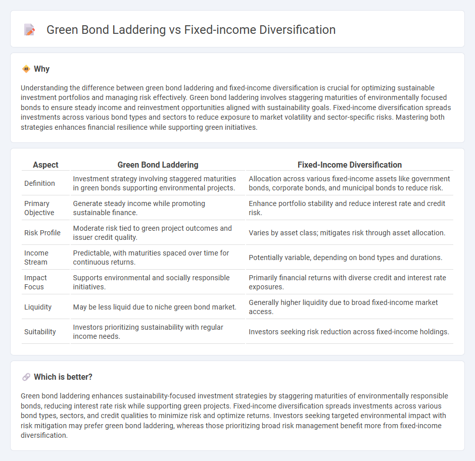 Green Bond Laddering vs Fixed-Income Diversification in Finance