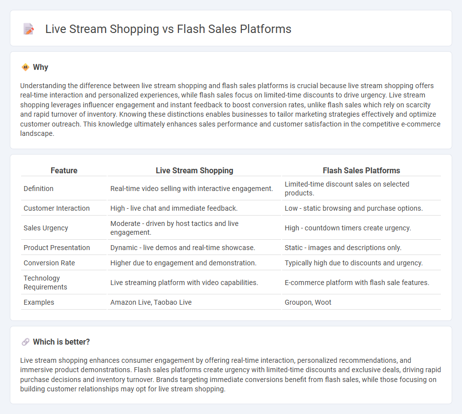 Live Stream Shopping vs Flash Sales Platforms in Commerce