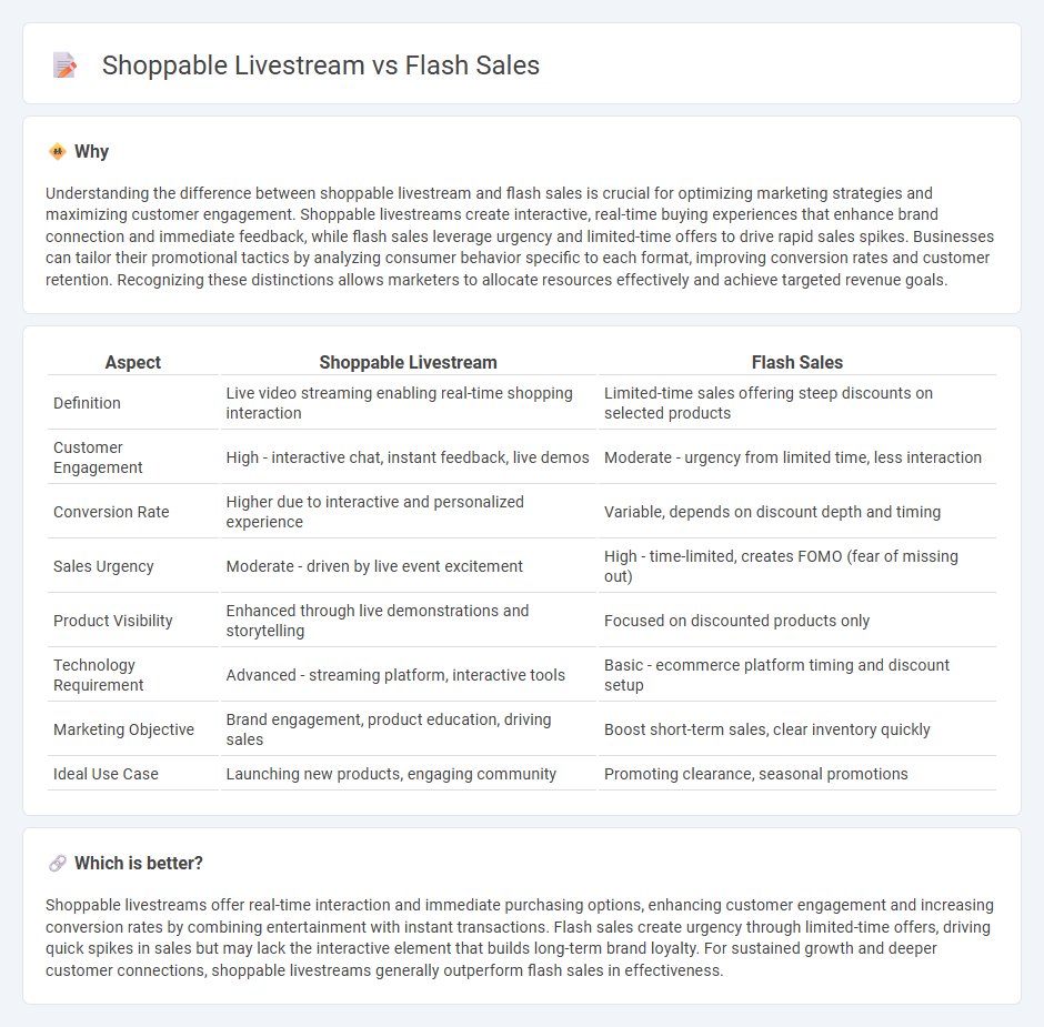 Shoppable Livestream vs Flash Sales in Marketing