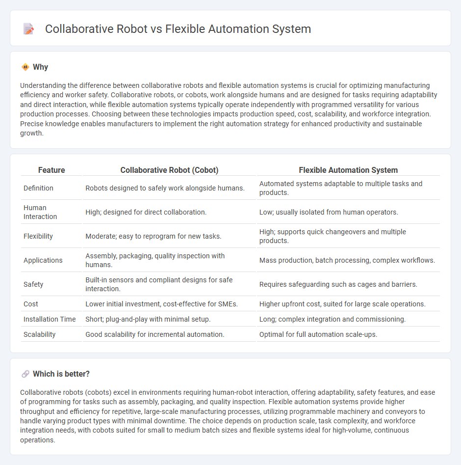 Collaborative Robot vs Flexible Automation System in Manufacturing
