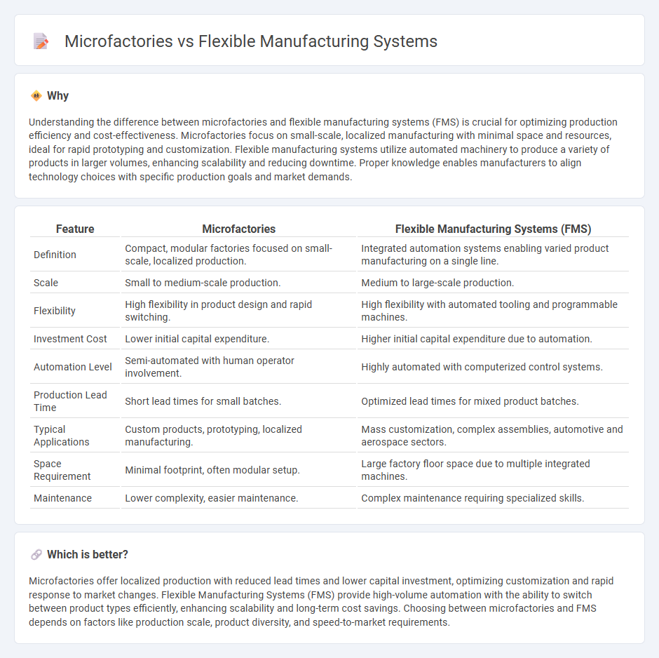 Microfactories vs Flexible Manufacturing Systems in Manufacturing