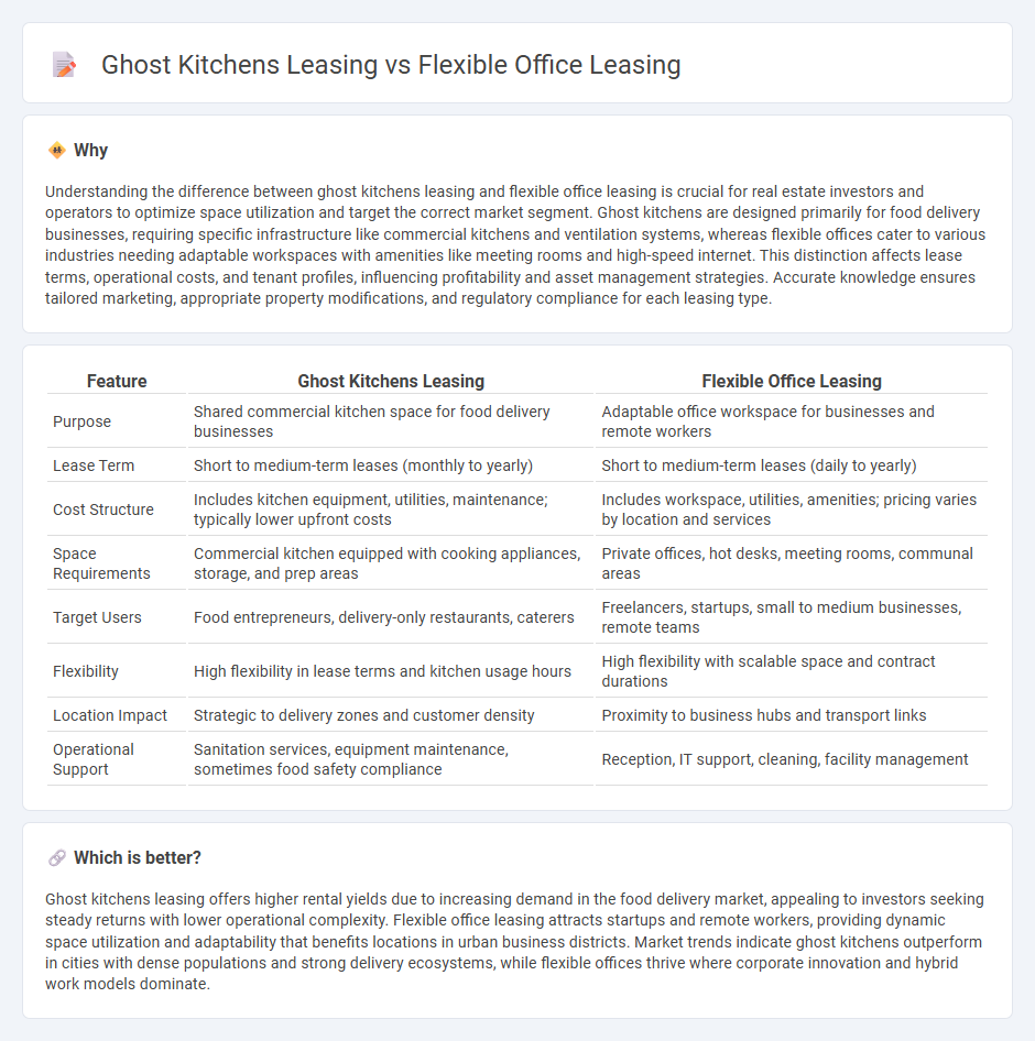 Ghost Kitchens Leasing vs Flexible Office Leasing in Real Estate