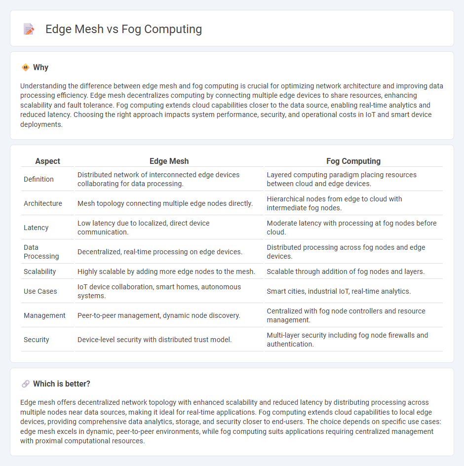 Edge Mesh vs Fog Computing in Technology