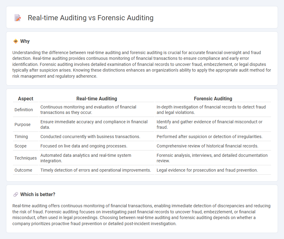 Real-Time Auditing vs Forensic Auditing in Accounting