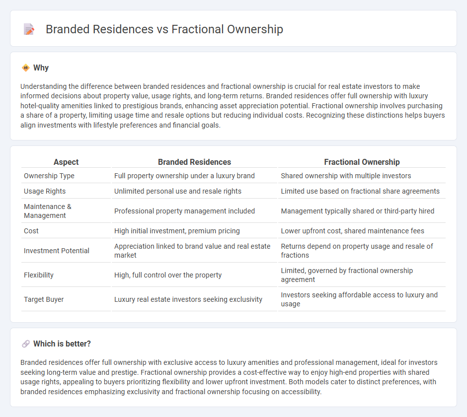 Branded Residences vs Fractional Ownership in Real Estate