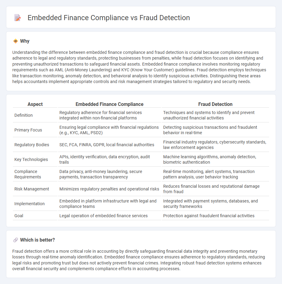 Embedded Finance Compliance vs Fraud Detection in Accounting