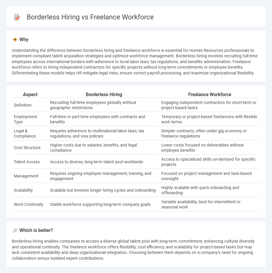 Borderless Hiring vs Freelance Workforce in Human Resources