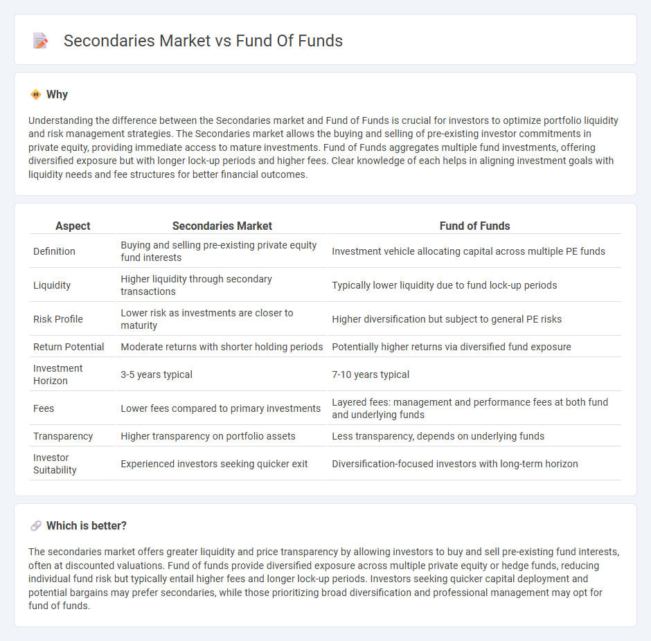 Secondaries Market vs Fund Of Funds in Investment