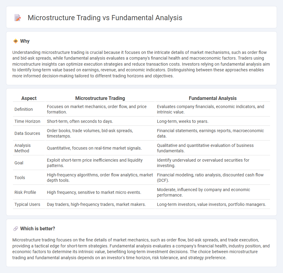 Microstructure Trading vs Fundamental Analysis in Trading