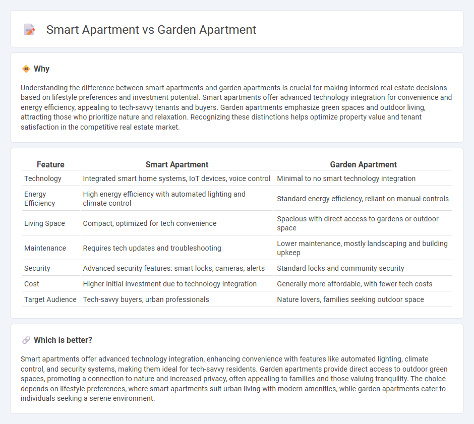 Smart Apartment vs Garden Apartment in Real Estate