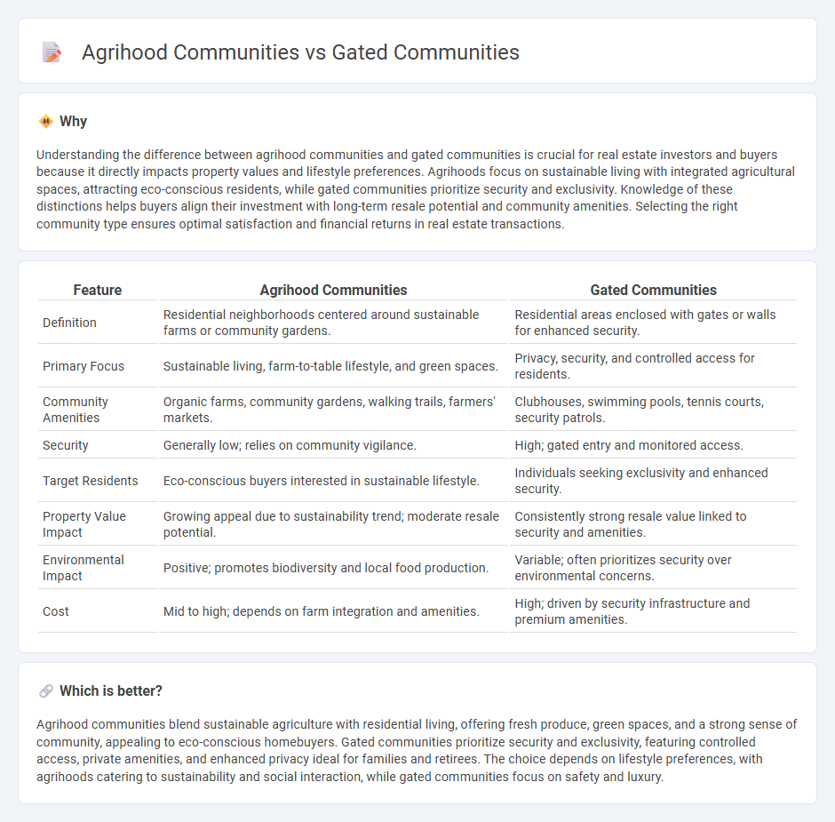 Agrihood Communities vs Gated Communities in Real Estate