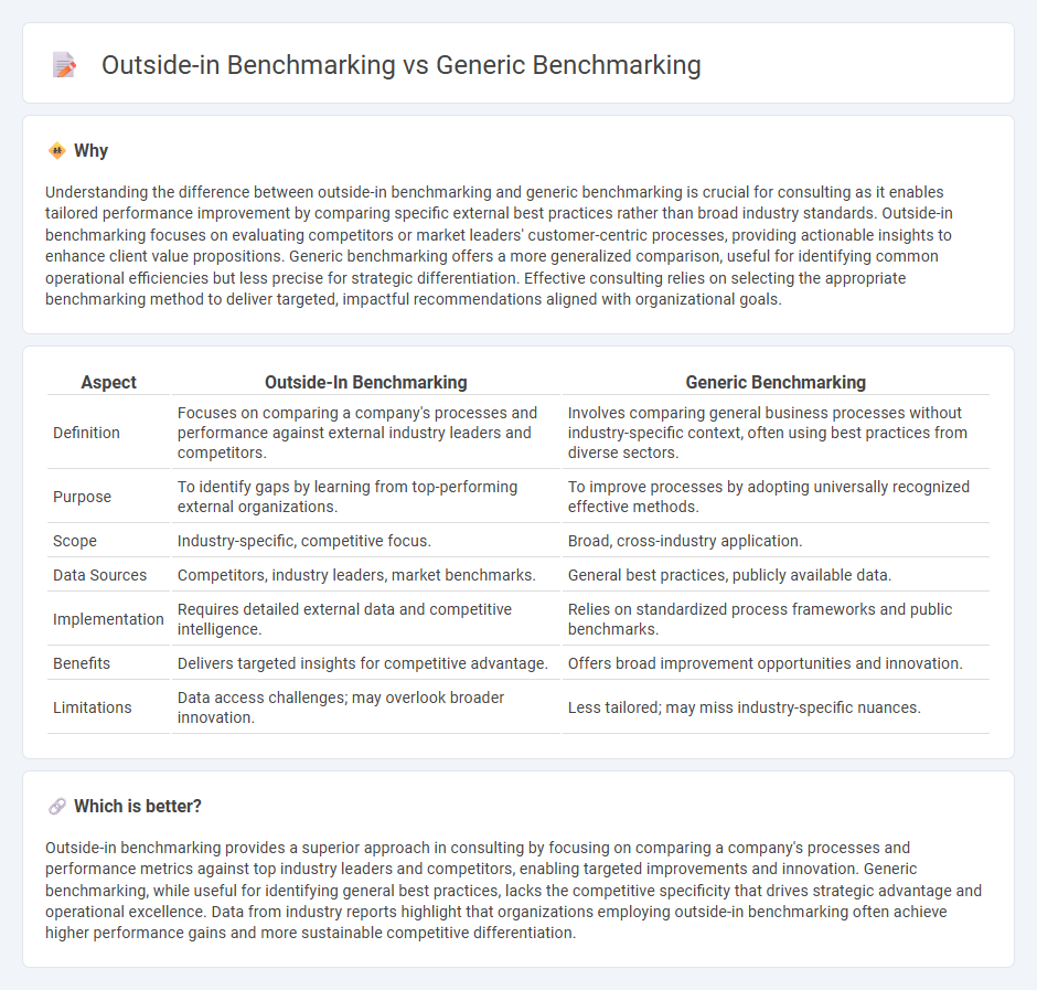 Outside-In Benchmarking vs Generic Benchmarking in Consulting