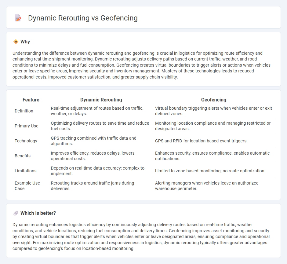Dynamic Rerouting vs Geofencing in Logistics