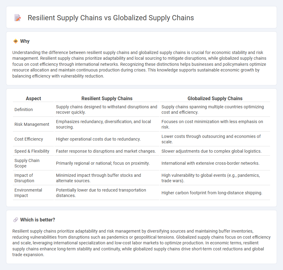 Resilient Supply Chains vs Globalized Supply Chains in Economy