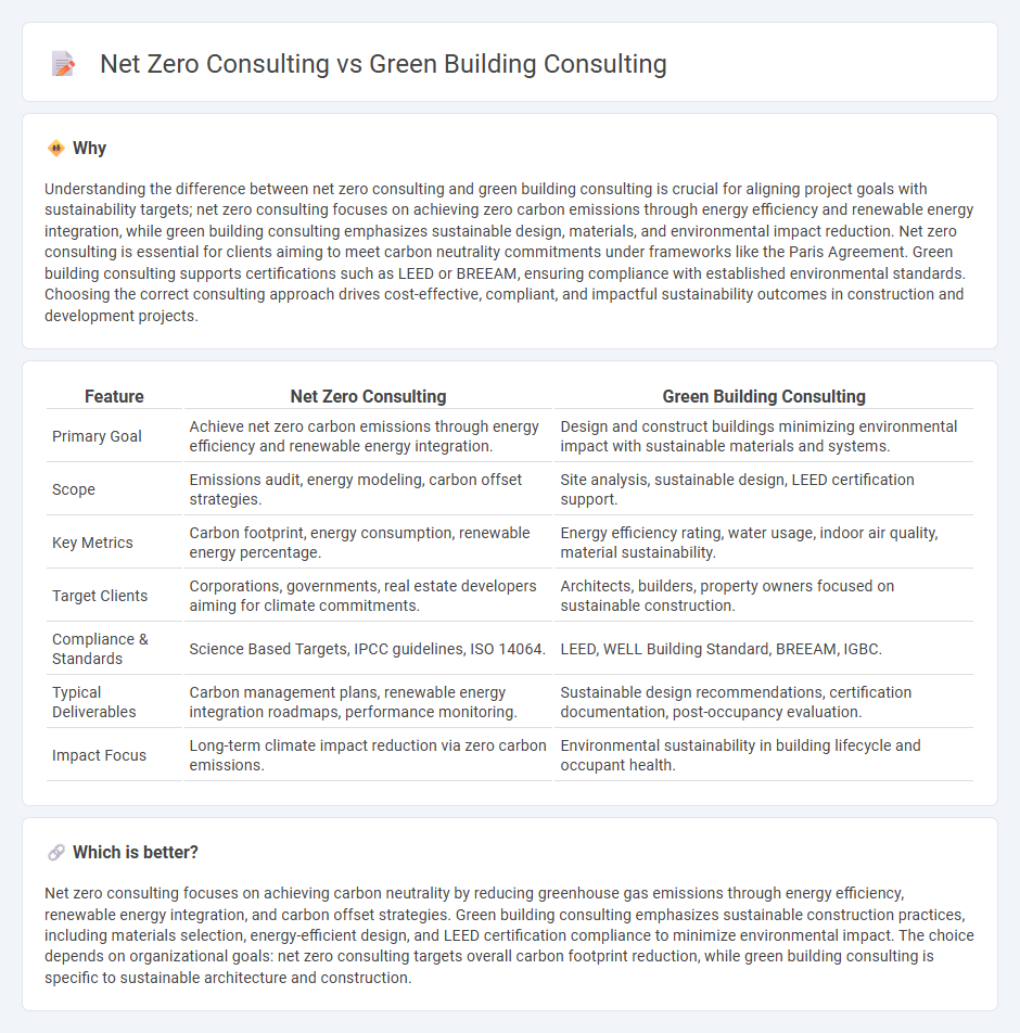 Net Zero Consulting vs Green Building Consulting in Consulting