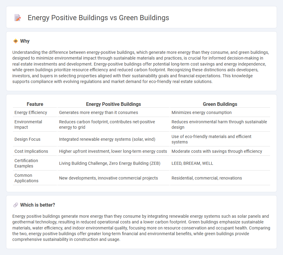 Energy Positive Buildings vs Green Buildings in Real Estate