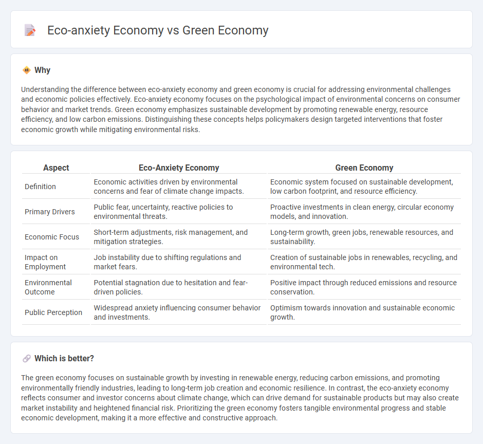 Eco-Anxiety Economy vs Green Economy in Economy