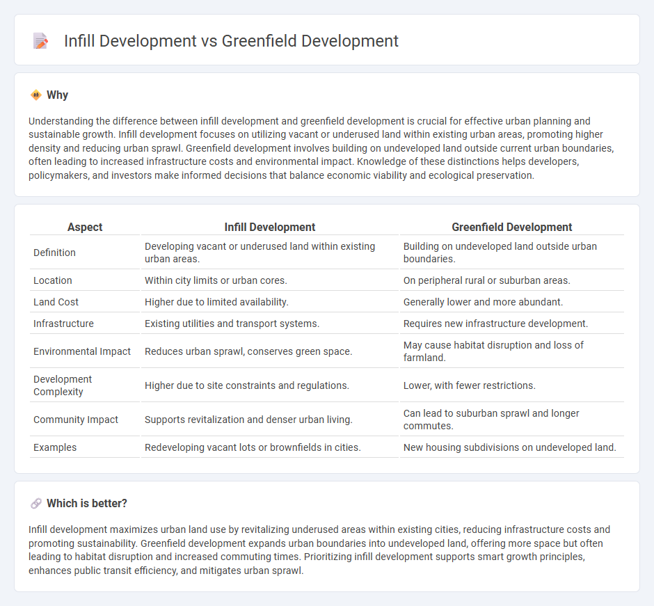 Infill Development vs Greenfield Development in Real Estate