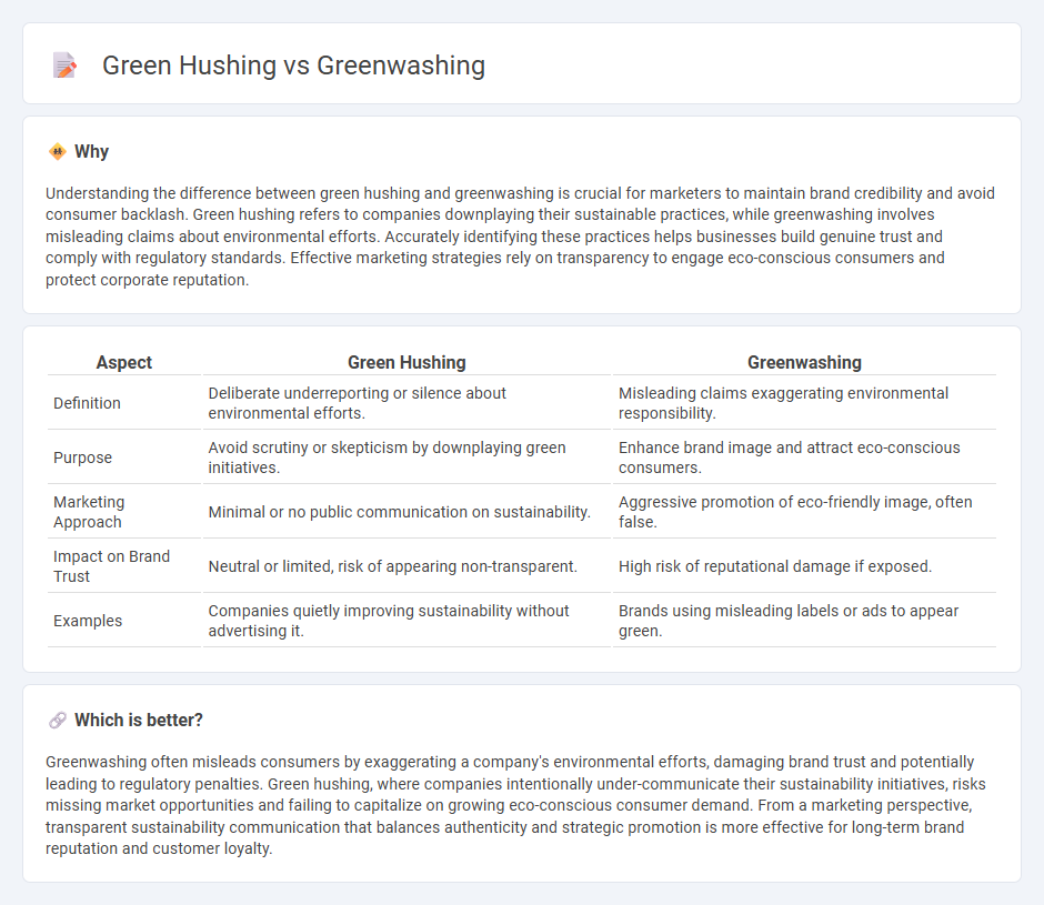 Green Hushing vs Greenwashing in Marketing