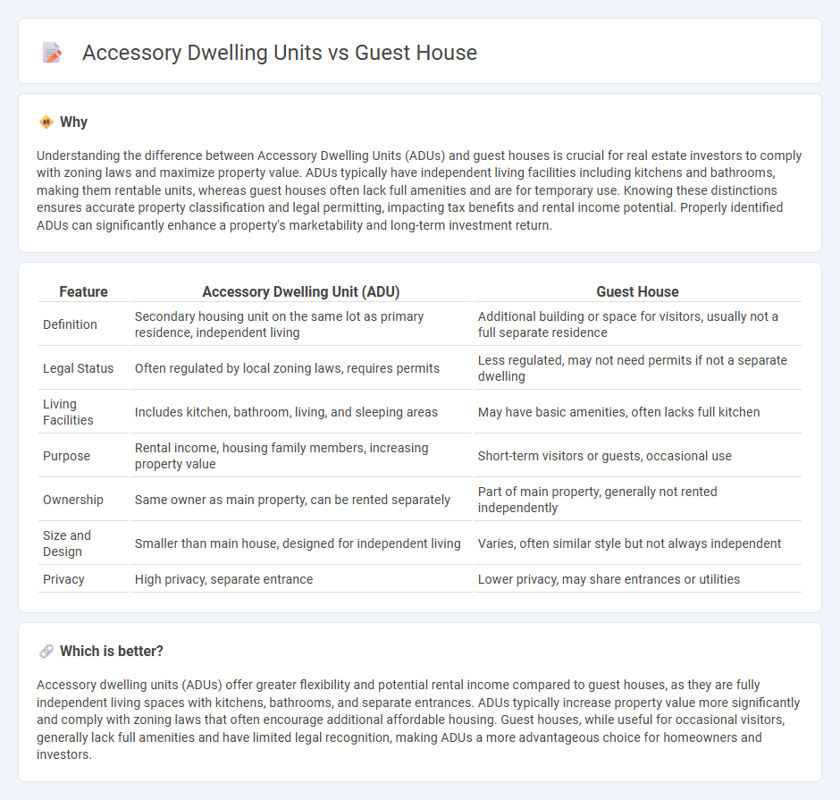 Accessory Dwelling Units vs Guest House in Real Estate