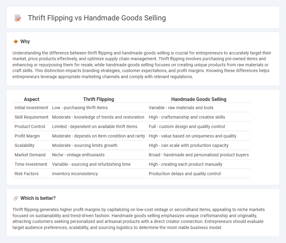 Thrift Flipping vs Handmade Goods Selling in Entrepreneurship